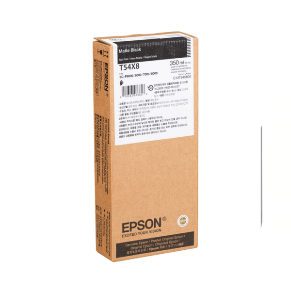 Epson T54X8 Matte Black 350ml UltraChrome HDX Ink Cartridge (C13T54X800) 07INK0645