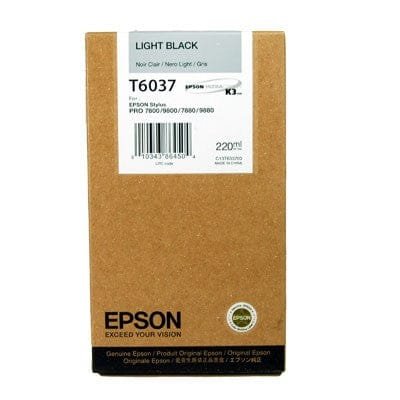 Epson T6037 Light Black Ink Cartridge 220ml UltraChrome K3 C13T563700/C13T603700