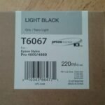 Epson T6067 Light Black 220ml UltraChrome K3 Ink Cartridge C13T565700/C13T606700