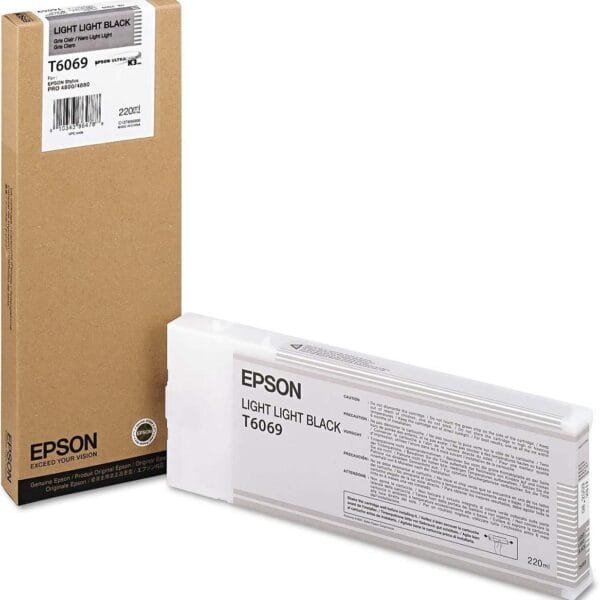 Epson T6069 Light Light Black 220ml UltraChrome K3 Ink Cartridge