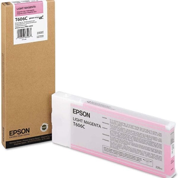 Epson T606C Light Magenta 220ml Ink Cartridge (C13T606C00) C13T565600/C13T606C00