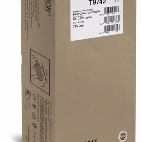 Epson T9742 Cyan XXL Ink Supply Unit 84,000 Pages C13T974200