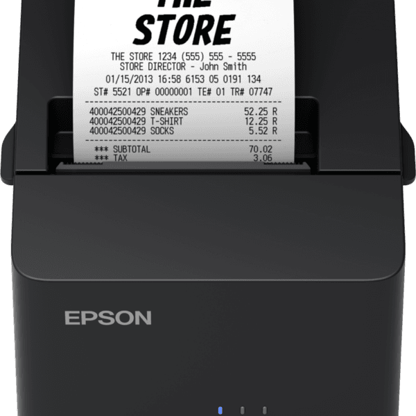 Epson TM-T20X Thermal Receipt Printer USB + Serial Epson TM-T20X (051): USB + Serial, PS, Blk, UK