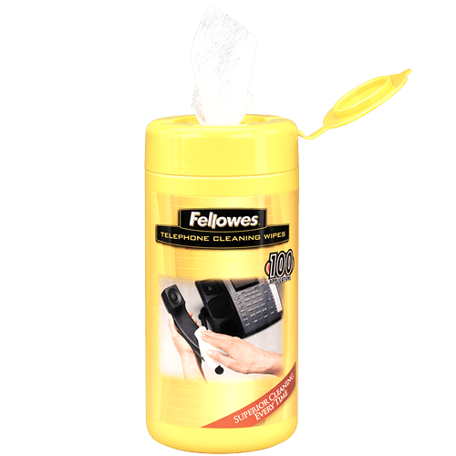 Fellowes 2211301 Anti-Bacterial Telephone Wipes 20-Pack 16TLV0002