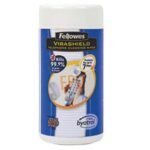 Fellowes 2211401 Telephone Wipes 75-Count Anti-Static Tub 16TLV0001