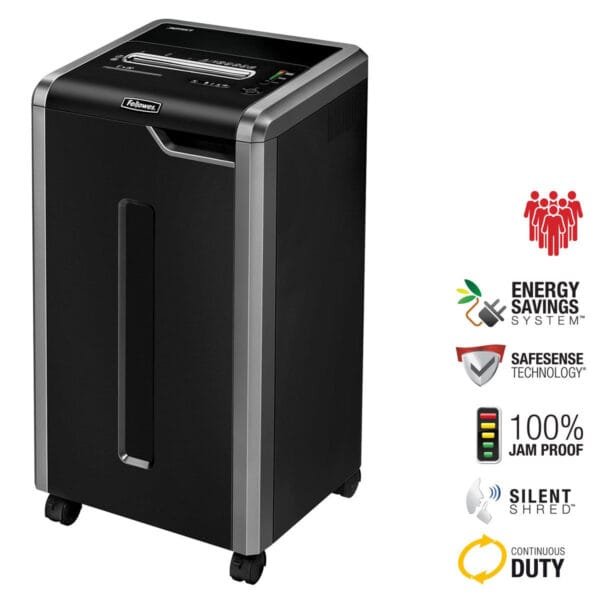 Fellowes 325Ci Cross-Cut Shredder, 22-24 Sheet Capacity, 83L Bin FELLOWES SHREDDER CRC 325Ci 46321 1 YRW