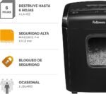 Fellowes 6M Mini-Cut Shredder 6-Sheet P-4 Security 13L Bin FELLOWES SHREDDER 6M MINI CUT 4631101