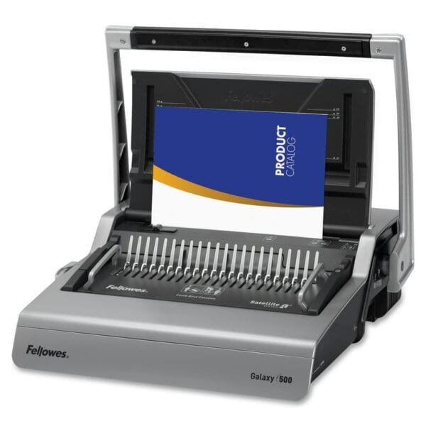 Fellowes Galaxy 56220 Manual Comb Binding Machine, 25-Sheet Punch, 500-Sheet Capacity 16BMC0006