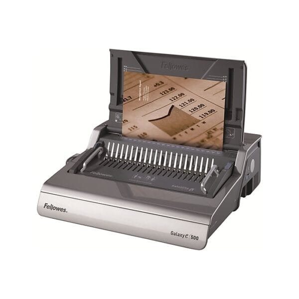 Fellowes Galaxy-E 500 Electric Comb Binding Machine, 28-Sheet Punch, 500-Sheet Capacity 16BMC0007