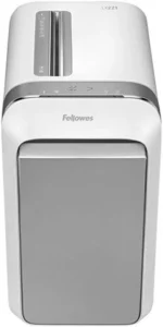 Fellowes LX221 Micro-cut Shredder 20-Sheet P-5 30L White FELL0WES SHREDDER LX221 5050501 MICROCUT WHT 1YRW