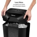 Fellowes LX45 Cross-Cut Shredder 8-Sheet P-4 17L Bin FELLOWES SHREDDER LX45 4400501 CROSS CUT