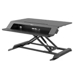 Fellowes Lotus LT Sit-Stand Workstation, Gas Spring, Black 16ACC1029