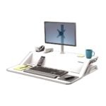 Fellowes Lotus Single Monitor Arm 8042801, 27-Inch Support, 7.7kg Capacity 16ACC1024