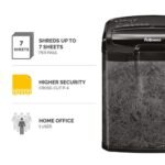 Fellowes M-7CM Cross-Cut Shredder, 7-Sheet Capacity, 13L Bin, P-4 Security FELLOWES SHREDDER M-7CM  4603201/4701901 CROSSCUT 1YRW