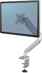 Fellowes Platinum Series Single Monitor Arm, Gas Spring, 32-inch, USB 3.0 16ACC1013