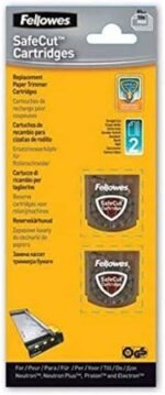 Fellowes SafeCut Straight Blades 2-Pack for Neutron Proton and Electron Trimmers 16PCB0002