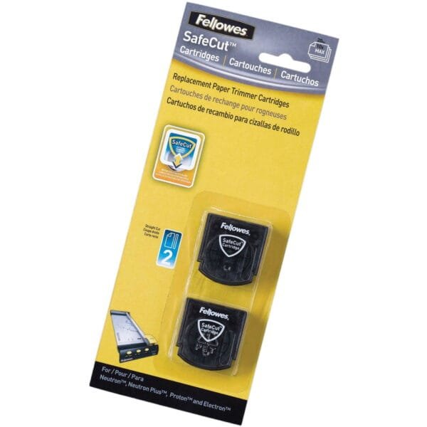 Fellowes SafeCut Straight Blades 2-Pack for Neutron Proton and Electron Trimmers 16PCB0002