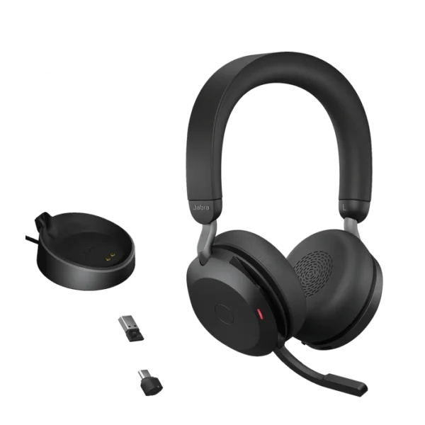 Jabra Evolve2 75 MS Stereo Wireless Headset USB-A ANC Black 27599-999-999