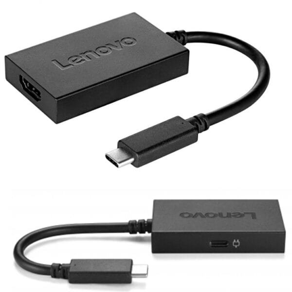 Lenovo USB-C to HDMI Plus Power Adapter 4K 30Hz PD Pass-through 4X90K86567