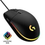 Logitech G203 LIGHTSYNC Gaming Mouse 8000 DPI RGB Black 910-005796