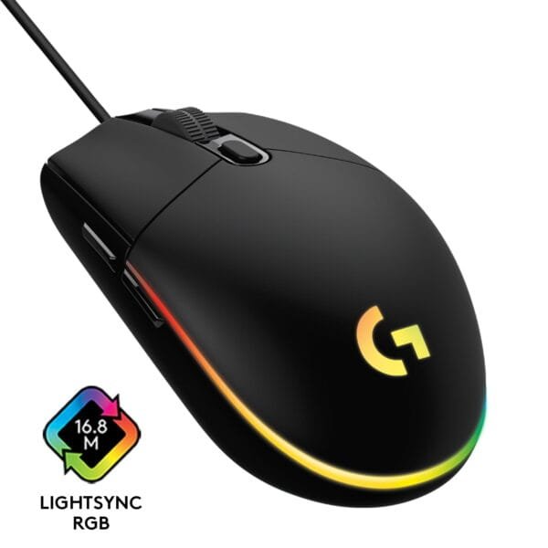 Logitech G203 LIGHTSYNC Gaming Mouse 8000 DPI RGB Black 910-005796