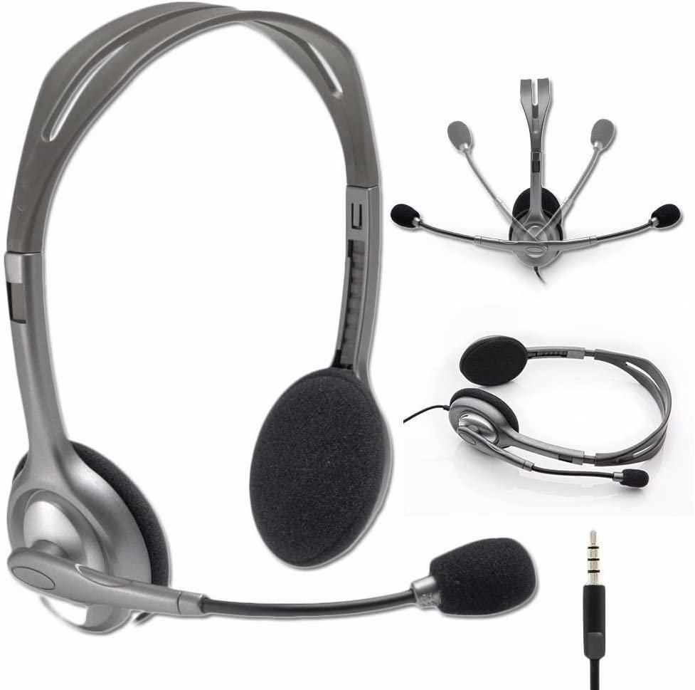 Logitech H110 Stereo Headset Dual 3.5mm Noise-Cancelling Mic Logitech H110 Stereo Headset Dual 3.5mm Noise-Cancelling Mic 981-000271