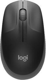 Logitech M190 Full-Size Wireless Mouse, 1000 DPI, 18-Month Battery, Charcoal 910-005905