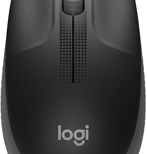 Logitech M190 Full-Size Wireless Mouse, 1000 DPI, 18-Month Battery, Charcoal 910-005905