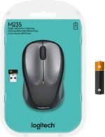 Logitech M235 Wireless Mouse, 1000 DPI, 2.4GHz Nano Receiver, Colt Matte 910-002201
