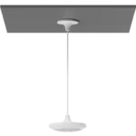 Logitech Rally Mic Pod Pendant Mount - Ceiling Suspension, Graphite Finish 952-000123