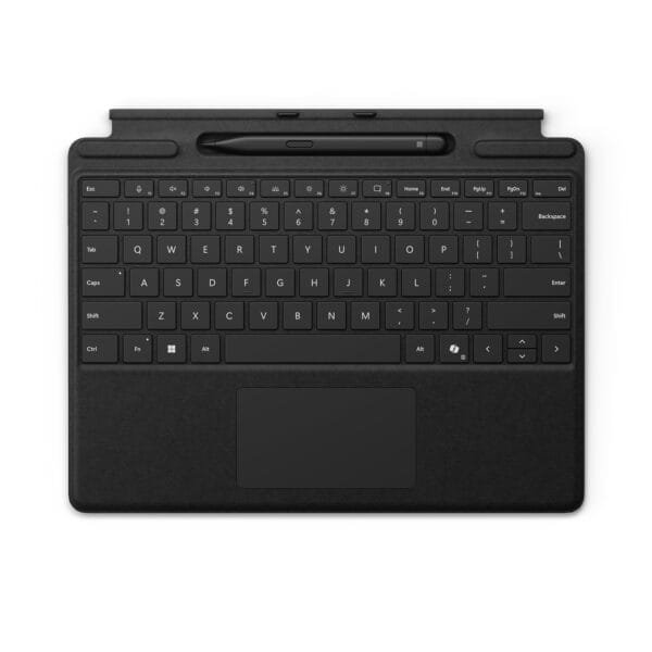 Microsoft Surface Pro Keyboard with Slim Pen 2, Backlit, Black (8X6-00182) 8X6-00182