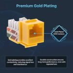 Office Point CAT6 UTP Keystone Jack 50U Gold Plated Office Point keystone jack