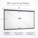 OfficePoint 100-Inch Manual Wall Mount Projector Screen (80x60) PROD-OFFICEPOINT-100