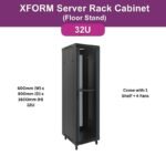 OfficePoint 32U 600x800mm Floor Standing Rack with 9-Way PDU and Fans PROD-OFFICEPOINT-124