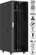 OfficePoint 32U 600x800mm Floor Standing Rack with 9-Way PDU and Fans PROD-OFFICEPOINT-124