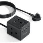 OfficePoint 4-Way Extension Socket 2 USB Ports 13A 3M 4WAY with USB