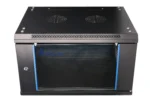 OfficePoint 9U 600x600mm Wall Mount Cabinet with 6-Way PDU and Fan Group PROD-OFFICEPOINT-114
