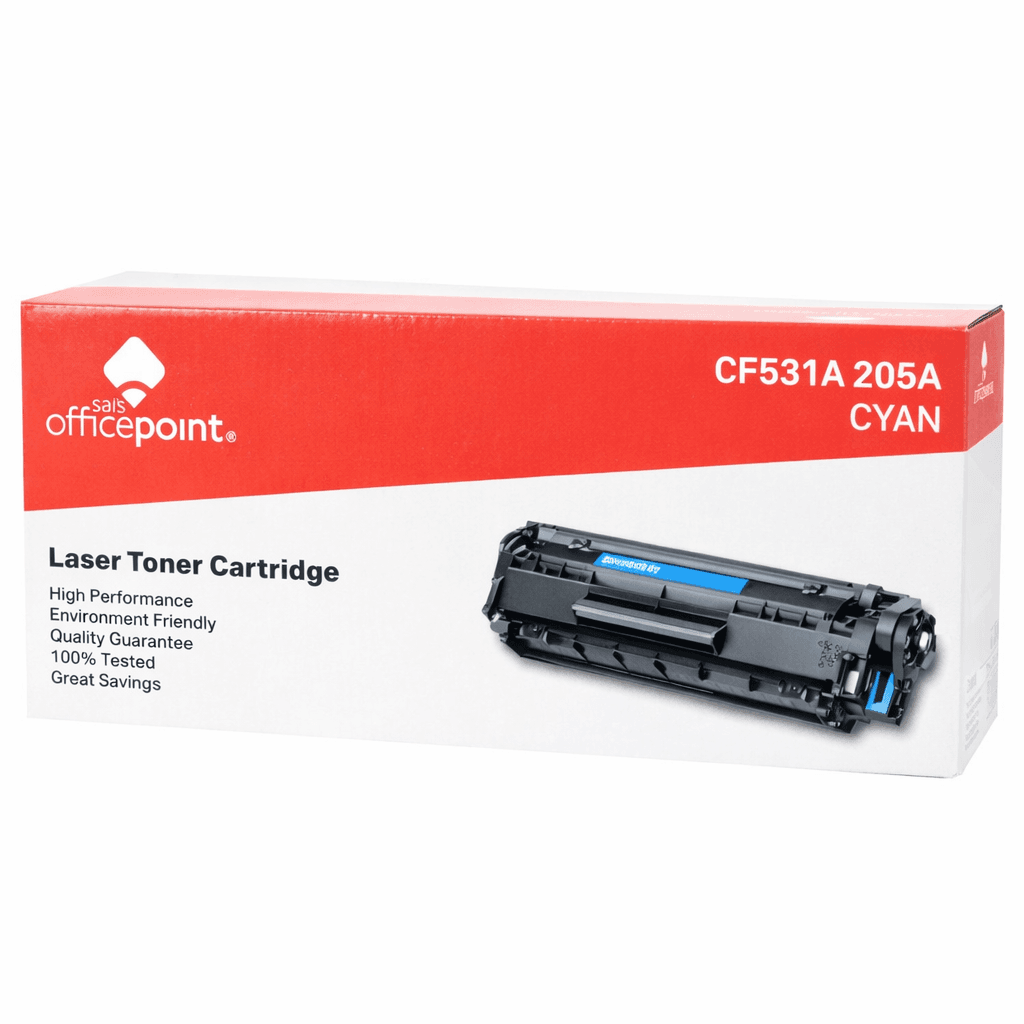 OfficePoint CF531A 205A Cyan Toner Cartridge, 900 Page Yield OfficePoint CF531A 205A Cyan Toner Cartridge, 900 Page Yield PROD-OFFICEPOINT-66