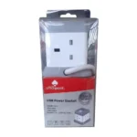 OfficePoint URB-8K 4-Way Cube Extension Socket with 3 USB Ports 4WAY CUBE