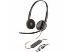 Poly Blackwire 3220 Stereo USB-C Headset, Noise-Canceling, USB-C/A Adapter 8X228A6