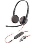 Poly Blackwire 3225 Stereo Headset, USB-C & 3.5mm, Noise-Canceling 8X229A6