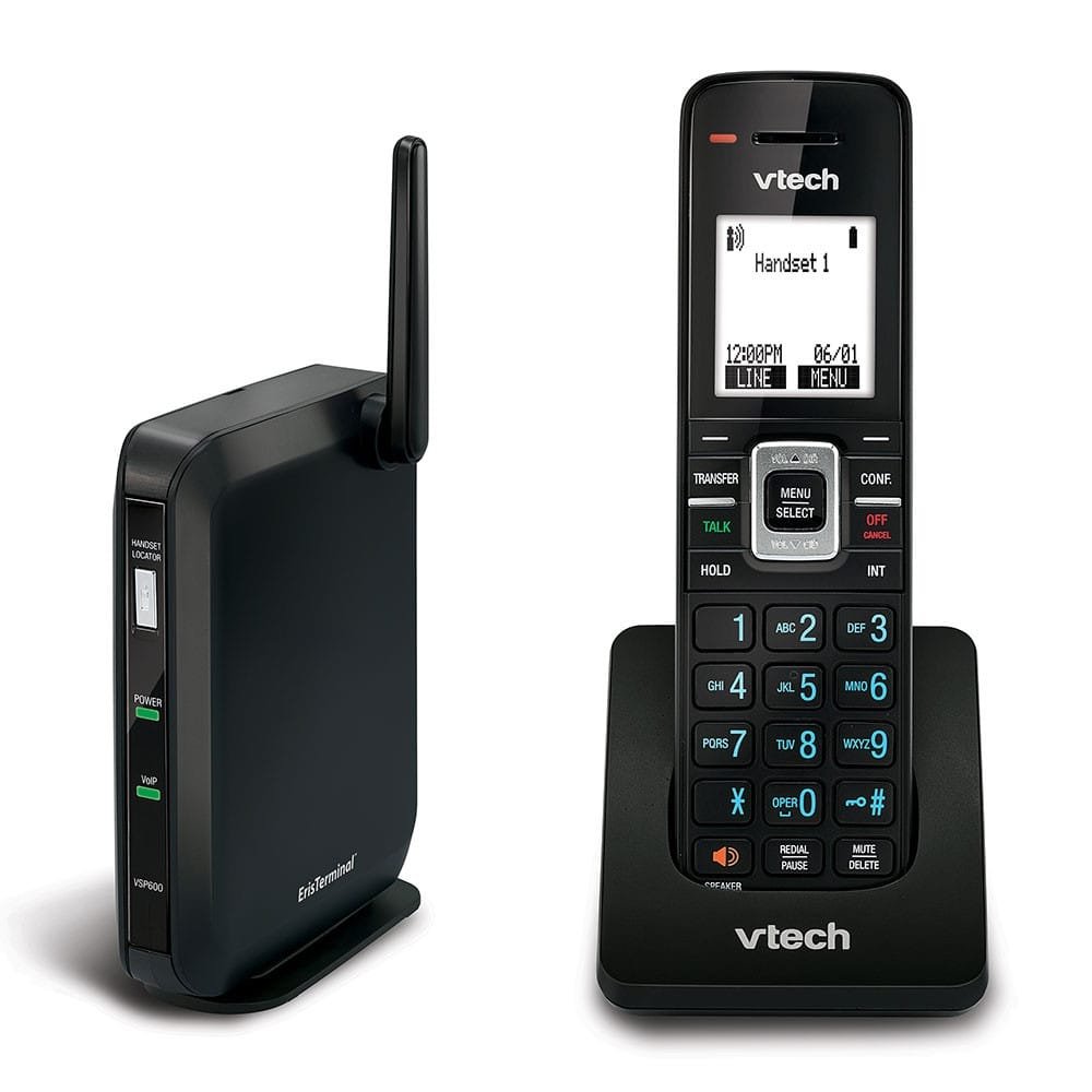 VTech ErisTerminal VSP600 SIP DECT Base Station with Cordless Handset VTech ErisTerminal VSP600 SIP DECT Base Station with Cordless Handset DVSP600