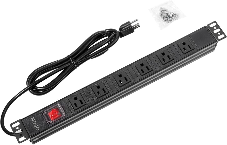 Easenet 6-Way 1U PDU Easenet 6-Way 1U PDU