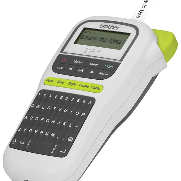 Brother PT-H110 Handheld Label Maker 12mm TZe Brother-PT-H110-Personal-Handheld-Label-Printer