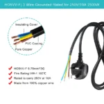 OEM Flower Power Cable 1.5M IEC C5 Cloverleaf 250V Flower-Power-Cable-1-5M