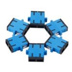 OEM SC/UPC Duplex Single-Mode Fiber Adaptor SC-UPC-Duplex-Adaptor-SM-Blue