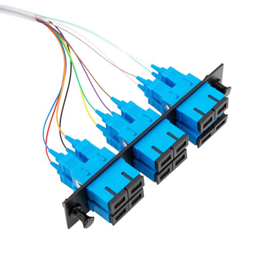 OEM SC/UPC Duplex Single-Mode Fiber Adaptor SC-UPC-Duplex-Adaptor-SM-Blue