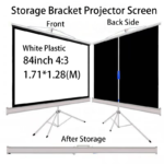 OEM Tripod Projector Screen 84-Inch 4:3 Matte White TRIPOD-PROJECTORS