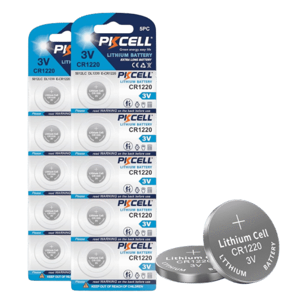 PKCELL CR1220 3V Lithium Button Cell Battery PKCELL-LITHIUM-BATTERY-3V-CR1220