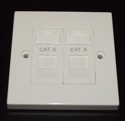 Easenet CAT6 Dual Faceplate Easenet CAT6 Dual Faceplate